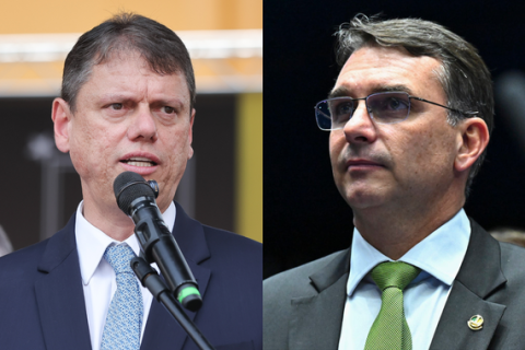 Tarcísio diz a aliados que não vai participar da campanha de Flávio Bolsonaro