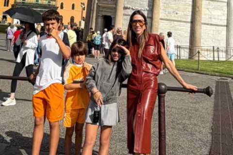 Patrícia Abravanel faz viagem internacional com a mãe e filhos