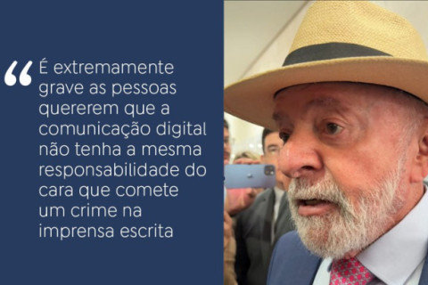 Checagem de fatos nas redes sociais Lula defende soberania dos países Presidente quer responsabilização no ambiente digital