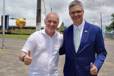 Gilvandro é Recebido na Bahia pelo Deputado Estadual Bobô ex-jogador e ídolo do Esporte Clube Bahia