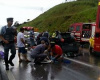 Acidente deixa cinco pessoas feridas e mobiliza helicptero da PM na SP-280 em Araariguama