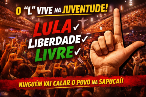 Entre os Jovens, o “L” é Lula, é Liberdade e é Livre: Símbolo Popular Não Pode Ser Calado na Sapucaí