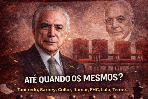 MDB RESSUSCITA MICHEL TEMER E ESCANCARA A FALÊNCIA DA RENOVAÇÃO POLÍTICA NO BRASIL