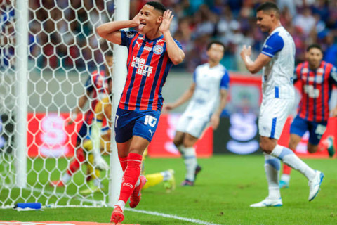 Bahia campeão com hat-trick de Tiago e mais destaques da maior goleada da história na final da Copa do Nordeste