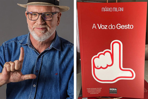MÁRIO MILANI CRIADOR DO GESTO L, LANÇA O LIVRO “A VOZ DO GESTO” NO EMBLEMÁTICO BAR BIP BIP, RIO DE JANEIRO