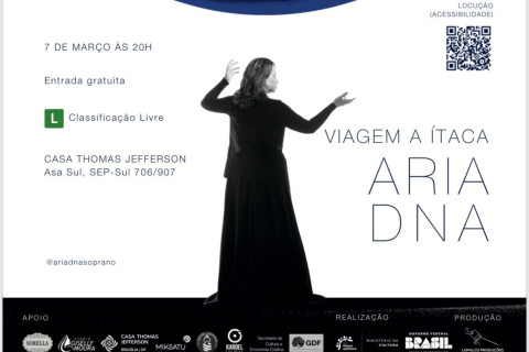 Cantora lírica Ariadna Moreira apresenta espetáculo autobiográfico “Viagem a Ítaca” e lança novo álbum